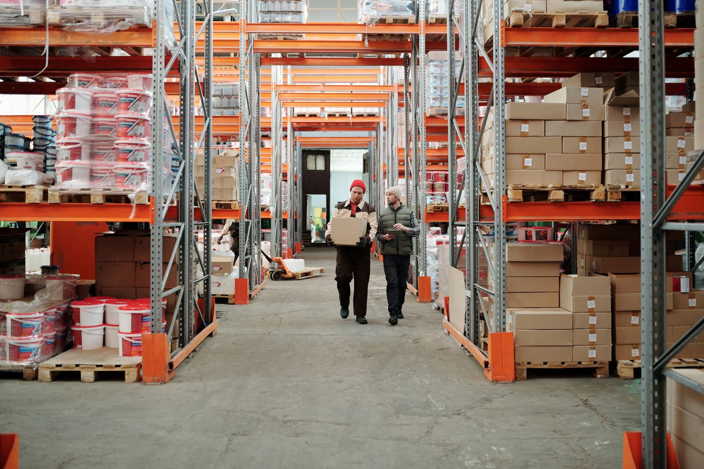 Logistics warehouse team
